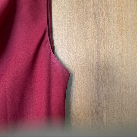 J Michaels Sleeveless Cowl Neck Red Dress - Picture 3 of 8